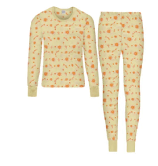 WOMEN'S Thermal TOP & BOTTOM SET Waffle Knit Long Johns Warm Underwear PJ'S 2pcs