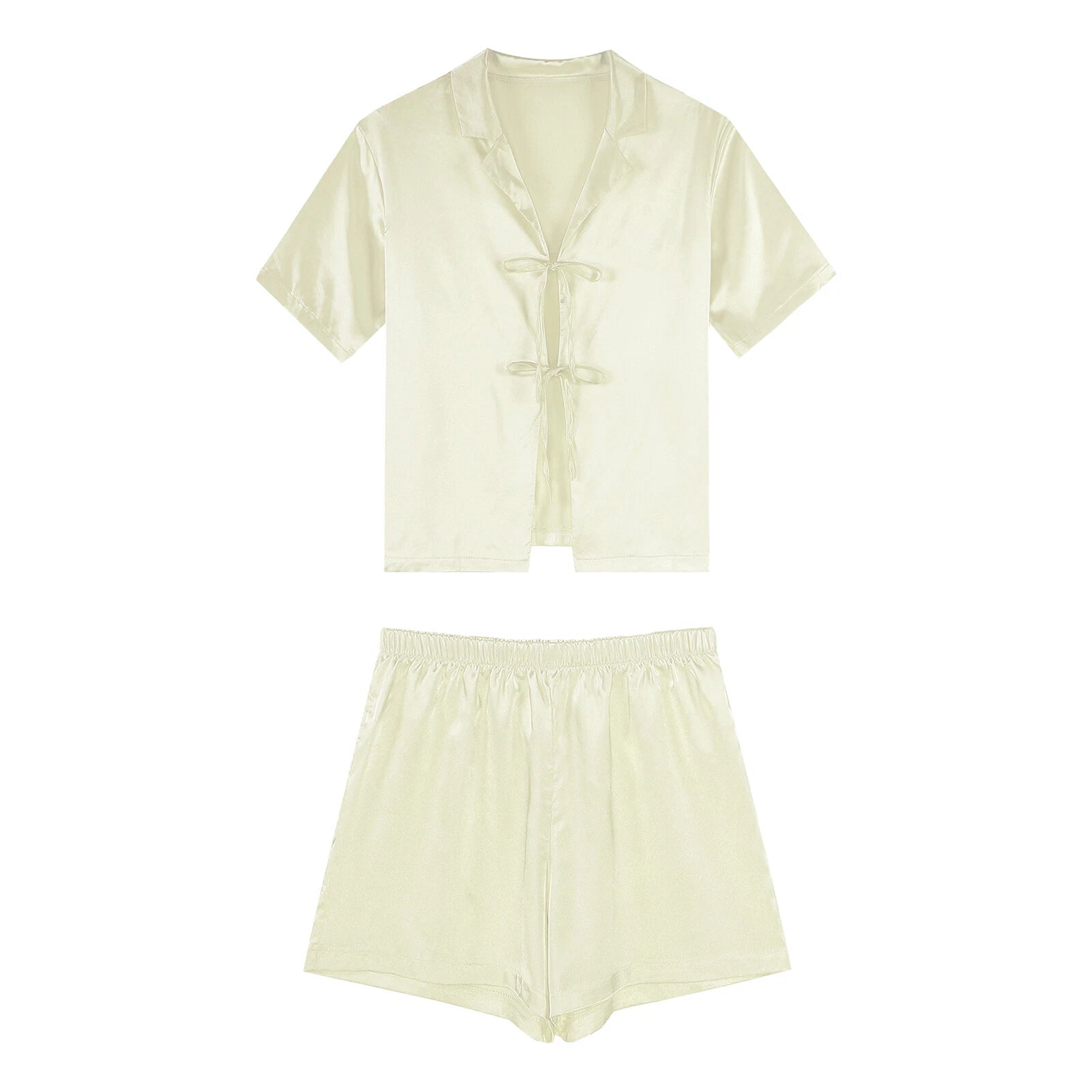 Women Nightwear Casual Pajamas Set Soft Sleepwear Ice Cool Homewear Summer