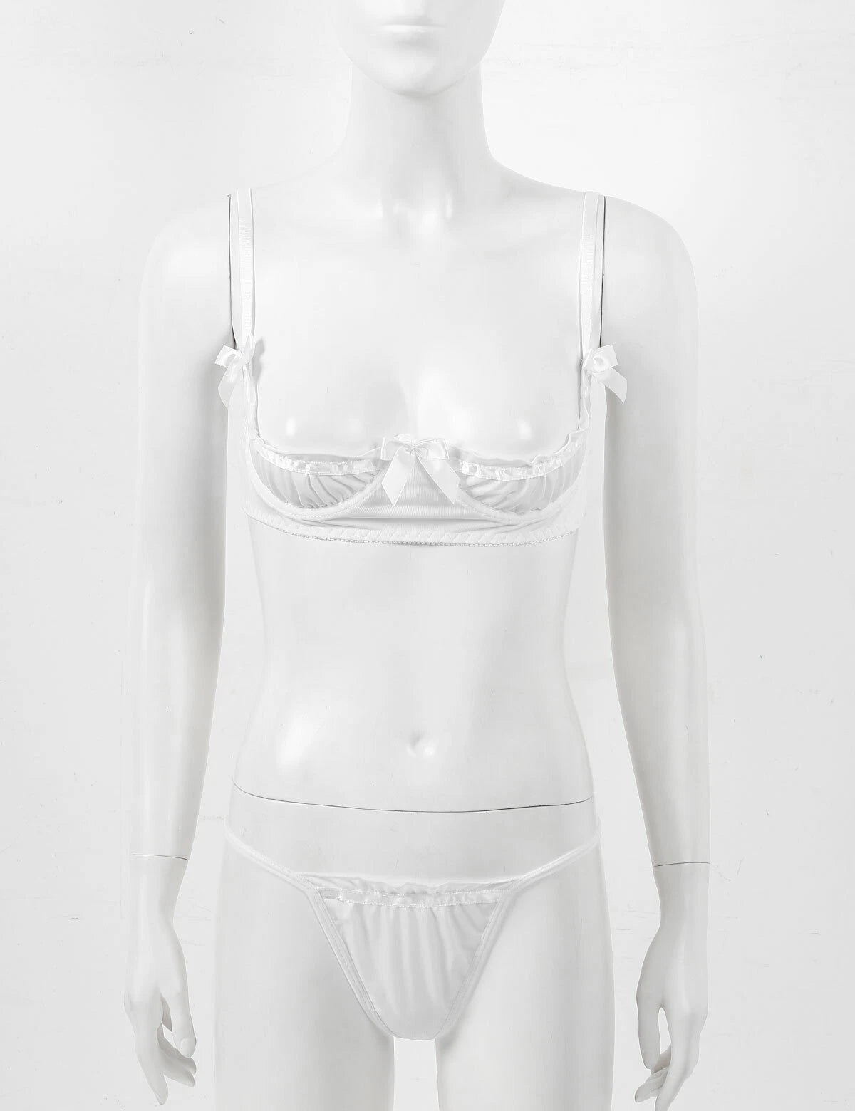 Women's G-string Sexy Lingerie Nightwear Lace Thong Bra Set Underwear Babydoll