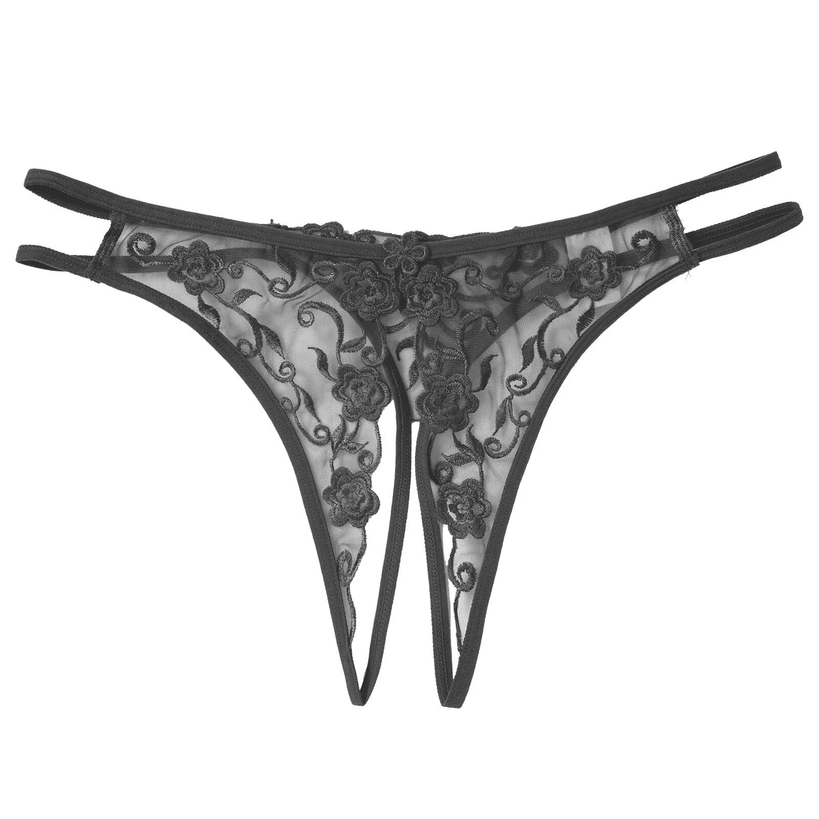 Womens Underwear Shiny Thong Crop Top Lingerie Lace-up Nightwear 4-piece Bra