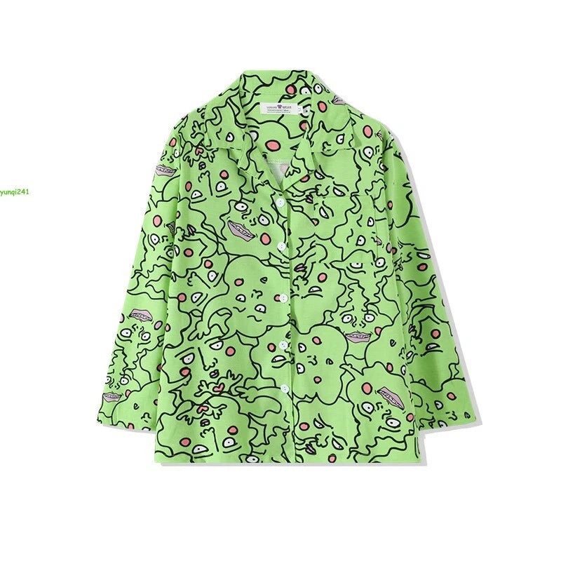 Mob Psycho 100 Mobu Saiko Hyaku Dimple Long sleeves Shorts Leisure Wear Pajamas