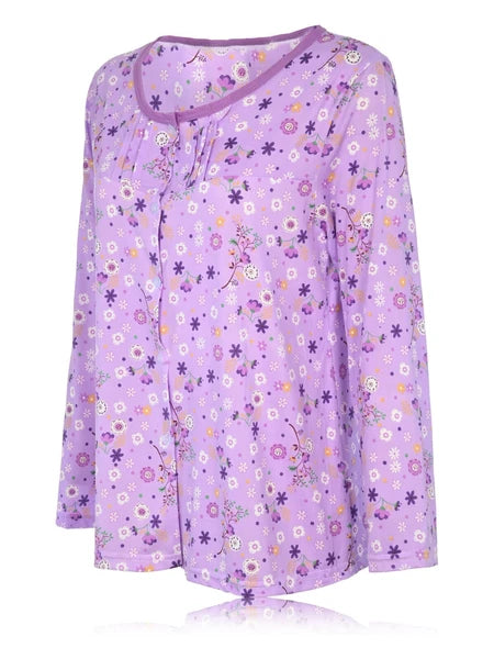 Womens Pajamas For Women Long Sleeve Pajamas Set Sleepwear  M L XL XXL NWT 6017P