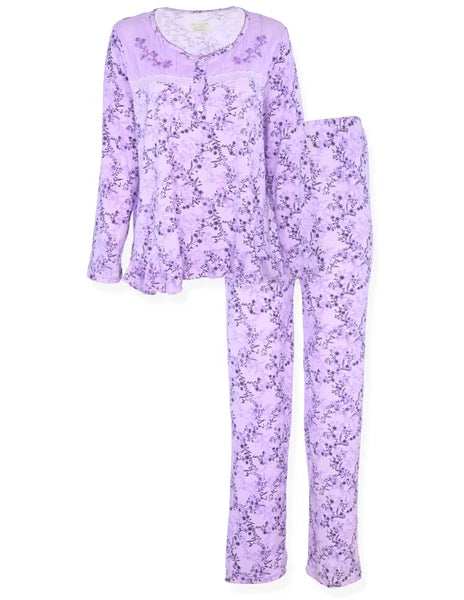 Womens Pajamas For Women Long Sleeve Pajamas Set Sleepwear  M L XL XXL NWT 6013P