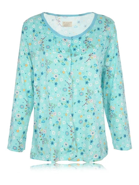 Womens Pajamas For Women Long Sleeve Pajamas Set Sleepwear  M L XL XXL NWT 6017P