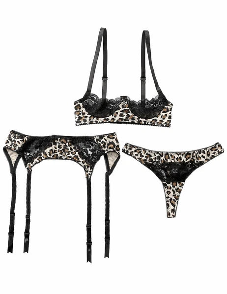 Women's G-string Sexy Lingerie Nightwear Lace Thong Bra Set Underwear Babydoll