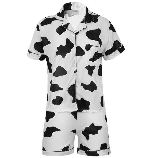 Women's Pure Cotton Short-sleeved Pajamas Pyjamas Set