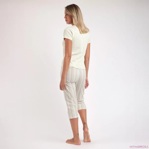 Women's Pajamas Stretch Cotton Trousers Capri Admas 63568