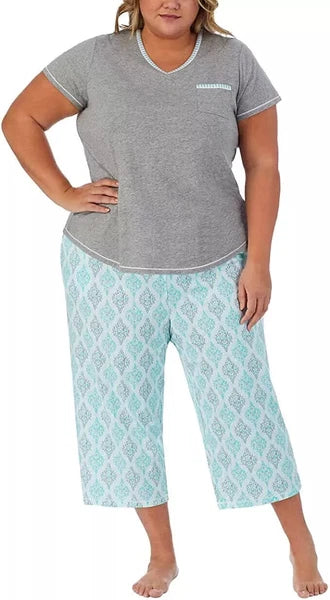 Carole Hochman Women's 4-Piece Cotton Pajama Set