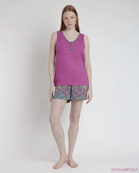 Women's Pajamas Summer 100% Cotton Admas 63066