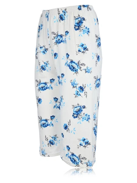 JEFFRICO Womens Capri Pajama Set 2 Piece Short Sleeve Top & Capri Pants  801C