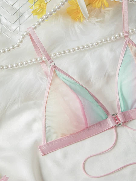 Women Sexy Lingerie Sleepwear Underwear Nightwear Babydoll Lace Bra Thong Set US