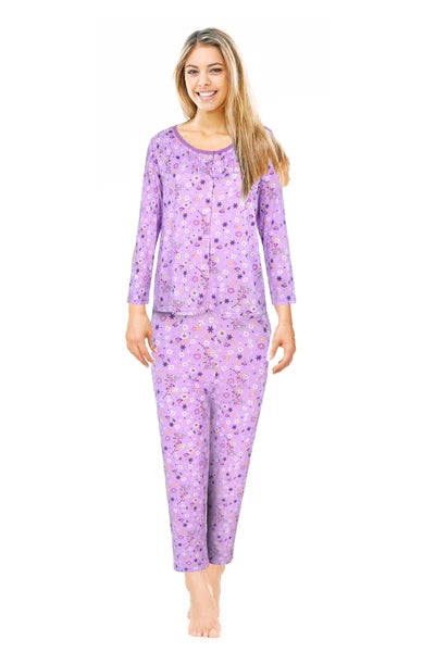 Womens Pajamas For Women Long Sleeve Pajamas Set Sleepwear  M L XL XXL NWT 6017P