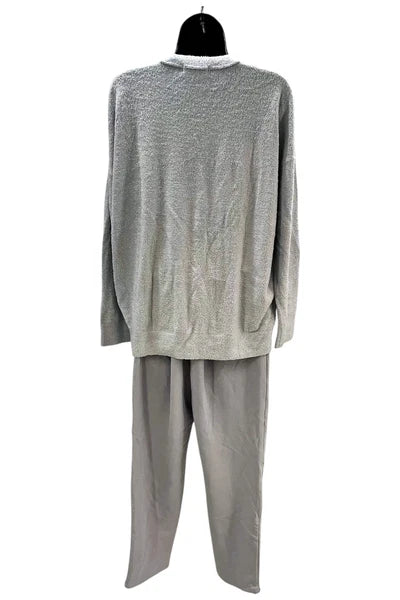 Barefoot Dreams Women's CozyChic Pullover & Straight Pant Whisper Blue
