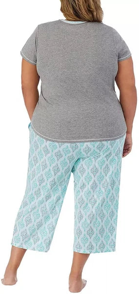 Carole Hochman Women's 4-Piece Cotton Pajama Set