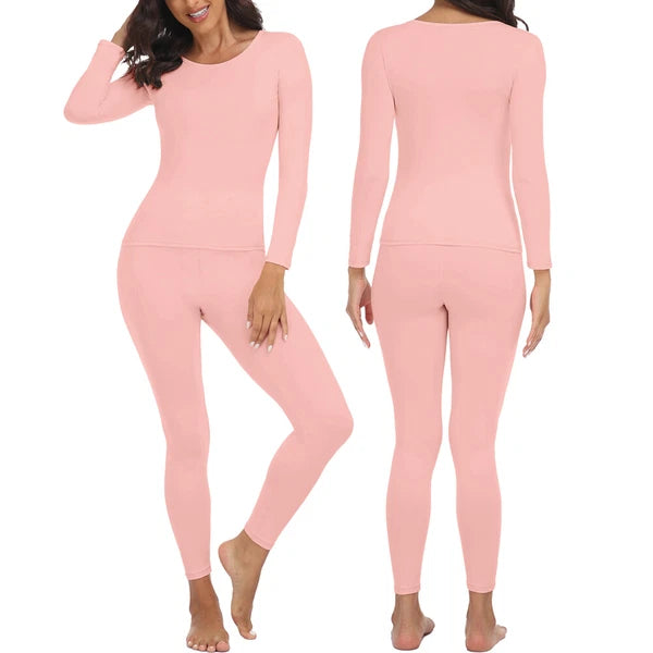 Conjunto Ropa Interior Térmica Clima Frío Para Mujer Ultrasuave Ropa Long Johns
