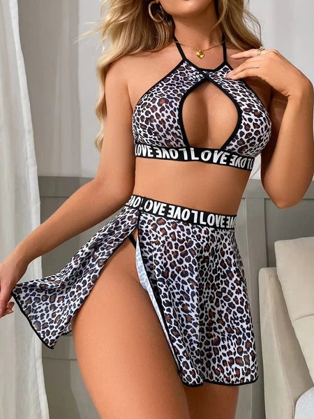 Women Sexy Lingerie Sleepwear Underwear Nightwear Babydoll Lace Bra Thong Set US