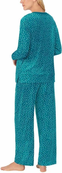 Nautica Womens 2 Piece Stretch Fleece Pajama Set (US, Alpha, Large, Regular, Reg