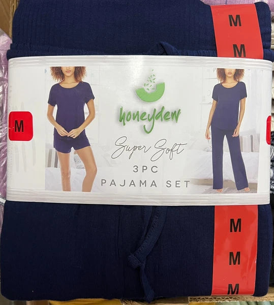 Honeydew Women's Super Soft 3-Piece Pajama Set