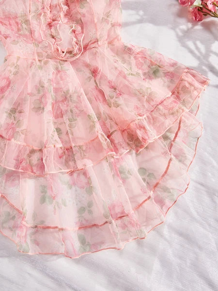 Sexy Women Lingerie Pink Lace Dress G-string Underwear Babydoll Sleepwear Gift