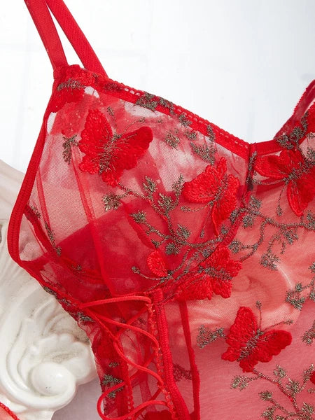 Sexy Underwear Women Lace Lingerie Set Bodysuit Teddy Babydoll Chemise Sleepwear