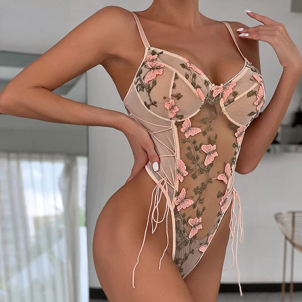 Sexy Underwear Women Lace Lingerie Set Bodysuit Teddy Babydoll Chemise Sleepwear