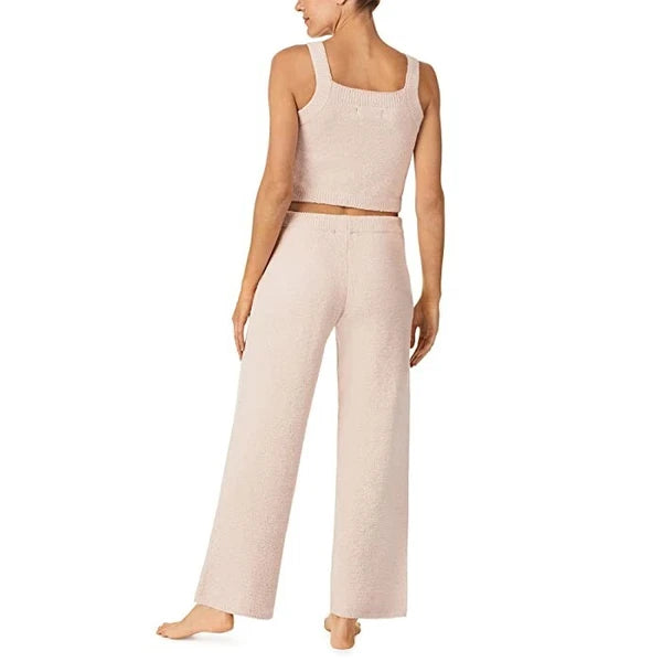 Sanctuary Pajama Sets Womens Large Blush Cropped Cami Wide Leg Sleeveless ERK511