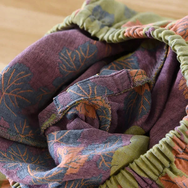 2024 Japan Spring and Autumn Women's pajamas set 100% cotton retro two-piece set