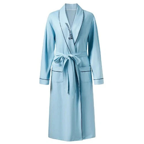 M-4XL Bridesmaid DressingGown Plus Size Cotton Bridesn'Robes Long Sleeve Loose
