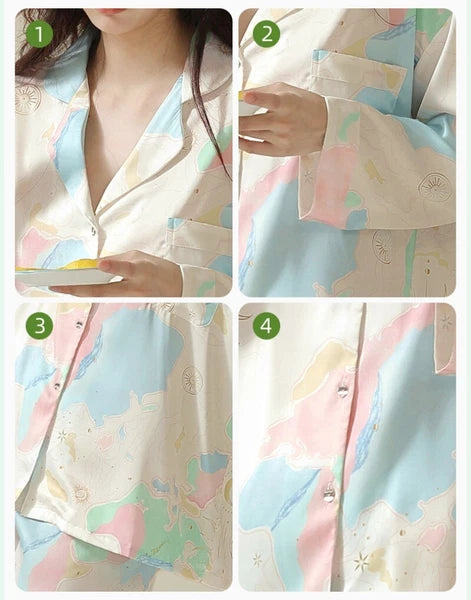 Women's Outdoor Homewear Set Comfortable Antimicrobial Fashion Cute Sleepwear