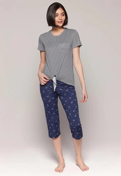 Claudel Lingerie Comfort and Company Short Sleeve Pajamas PJs