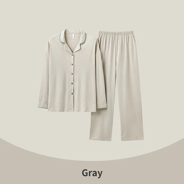 Women's Pajamas Antibacterial Dust Mite Resistant Solid Color Homewear Pajamas-