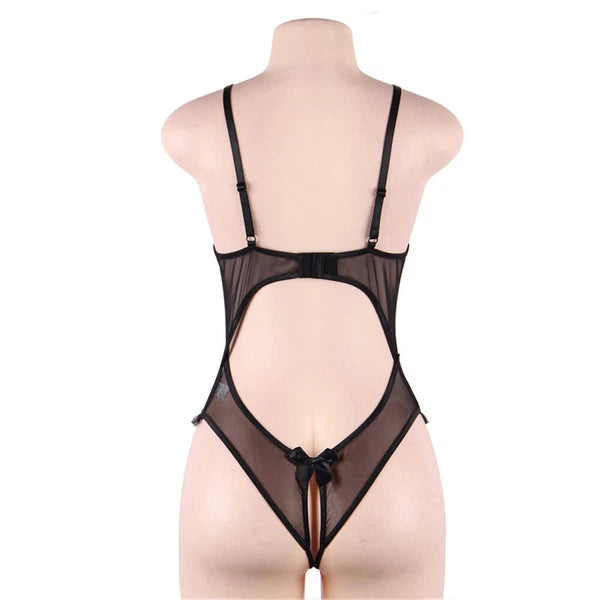 Women's Sexy Lingerie Bodysuit Dress Lace Lingerie Babydoll Nightwear Sleepwear