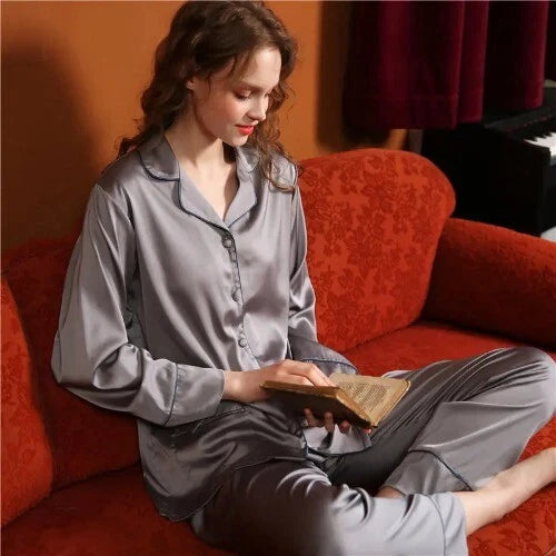 100% Silk Pajamas Women's Silk Pajamas Mulberry Silk Pajamas Pants Set