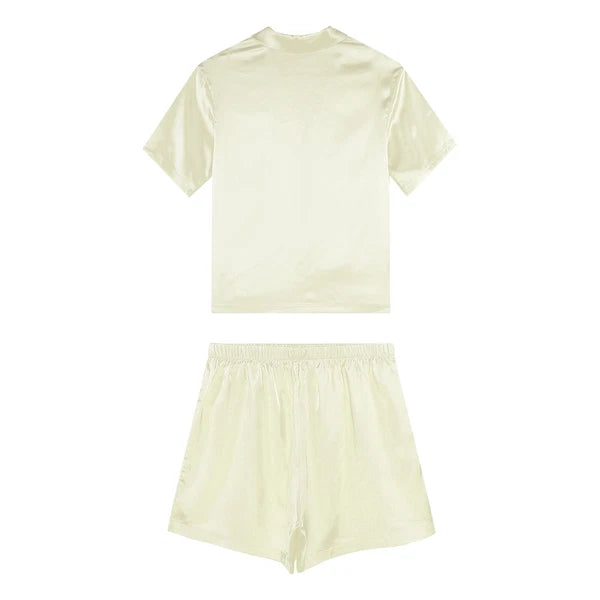 Women Nightwear Casual Pajamas Set Soft Sleepwear Ice Cool Homewear Summer