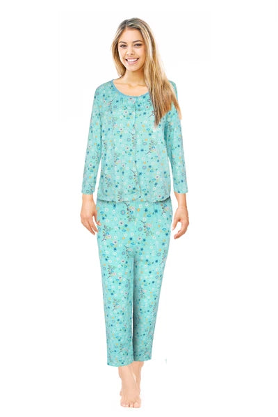 Womens Pajamas For Women Long Sleeve Pajamas Set Sleepwear  M L XL XXL NWT 6017P