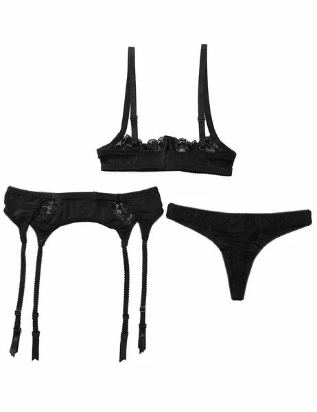 Women's G-string Sexy Lingerie Nightwear Lace Thong Bra Set Underwear Babydoll