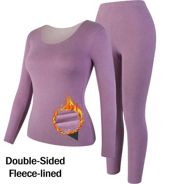 Conjunto Ropa Interior Térmica Clima Frío Para Mujer Ultrasuave Ropa Long Johns