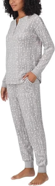 Nautica Women's 2 Piece Fleece Pajama Sleepwear Set(1812934)