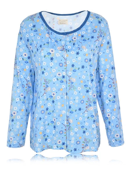 Womens Pajamas For Women Long Sleeve Pajamas Set Sleepwear  M L XL XXL NWT 6017P