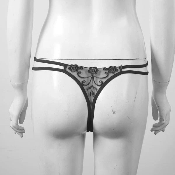 Womens Underwear Shiny Thong Crop Top Lingerie Lace-up Nightwear 4-piece Bra