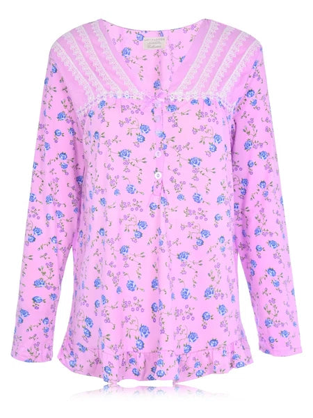 Womens Pajamas For Women Long Sleeve Pajamas Set Sleepwear  M L XL XXL NWT 6015P