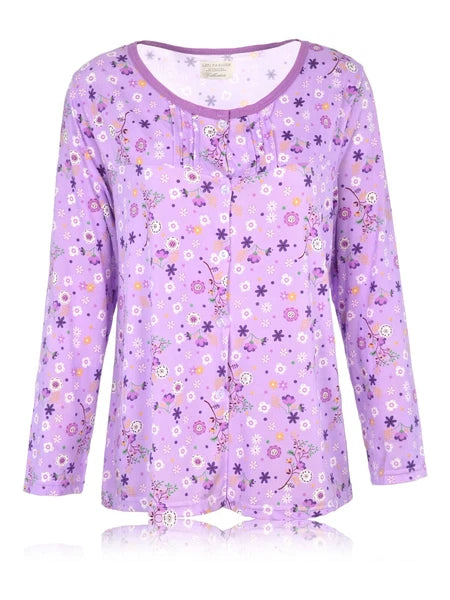 Womens Pajamas For Women Long Sleeve Pajamas Set Sleepwear  M L XL XXL NWT 6017P