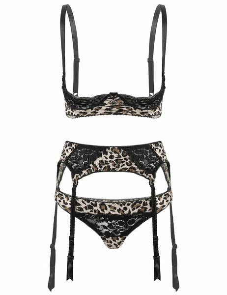 Women's G-string Sexy Lingerie Nightwear Lace Thong Bra Set Underwear Babydoll