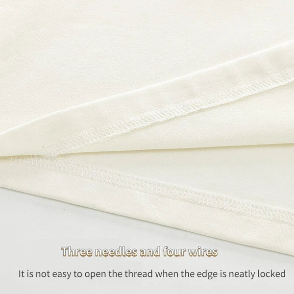 New Women's Long Sleeve Homewear Antibacterial Comfortable Cotton Sleepwear Set