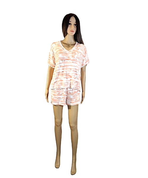 NWT Alfani V-Neck & Shorts 2-Pc. Set Loungewear Pajamas