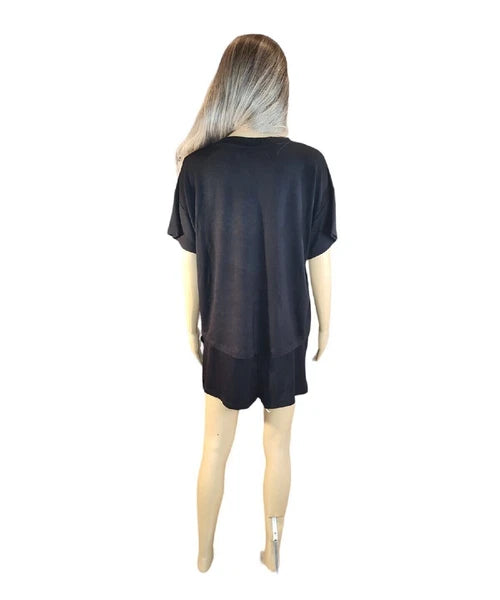 NWT Alfani V-Neck & Shorts 2-Pc. Set Loungewear Pajamas