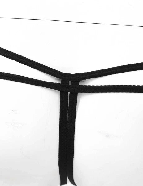 Women's Floral Lace Lingerie Bra Set Crotchless Thong G-string Cupless Bralette