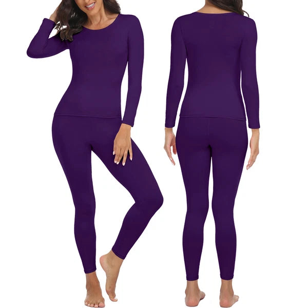 Conjunto Ropa Interior Térmica Clima Frío Para Mujer Ultrasuave Ropa Long Johns