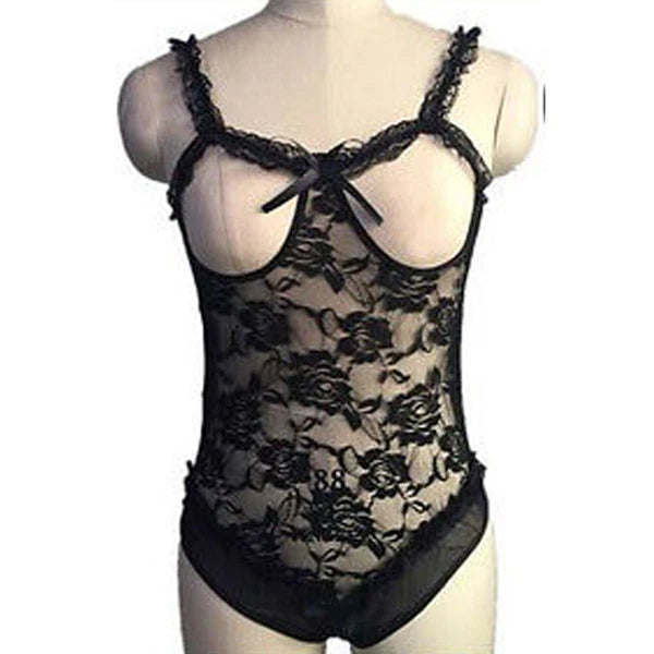 Women's Sexy Lingerie Bodysuit Dress Lace Lingerie Babydoll Nightwear Sleepwear
