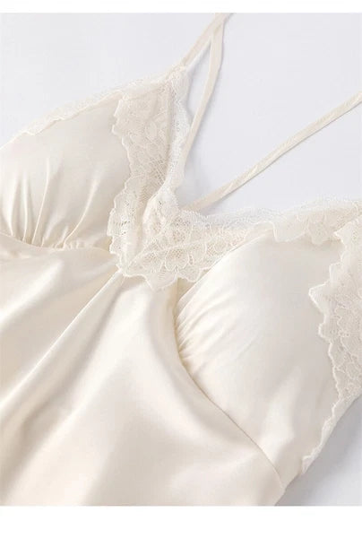 2023  Women's robe pajama set sexy lace suspender pajama dress bathrobe